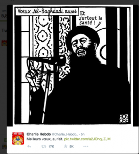Baghdadi New Year Greeting Charlie Hebdo
