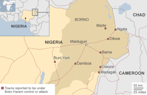 Nigeria, Borno State, Sep 2014 Source BBC