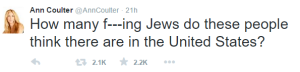 2nd GOP Debate Coulter Jews