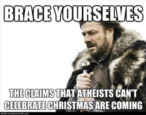 Atheists can't celebrate Christmas