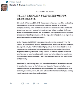 Trump statement