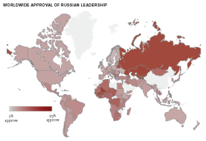 Worldwide Russia Approval Rates