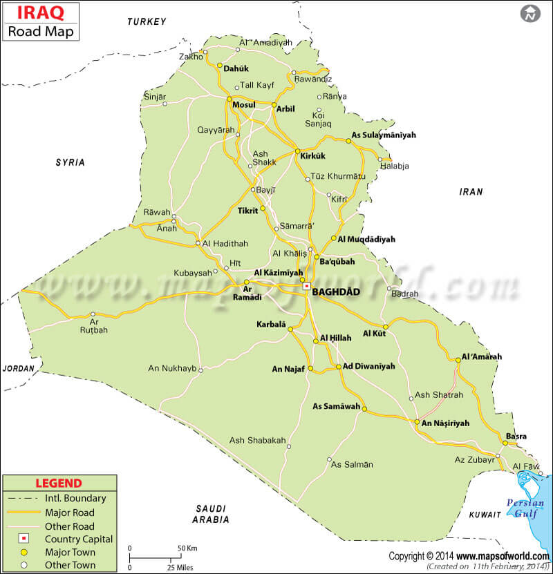 iraq-road-map-mapsofworld