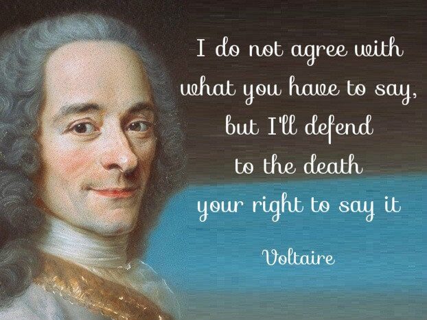 Voltaire freedom of speech