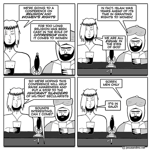 Jesus and Mo: Saudi Arabia Conference