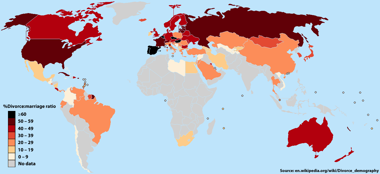 Divorce Demography - Latest Rates Available, 2014