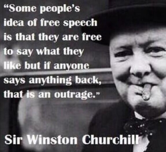Winston Churchill on freedom of speech