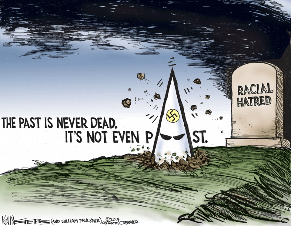 Racism KKK cartoon