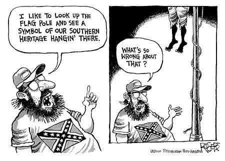 Racism cartoon