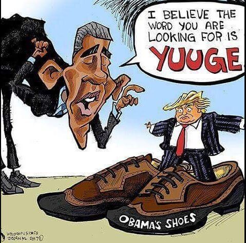 Cartoon: Trump has big shoes to fill