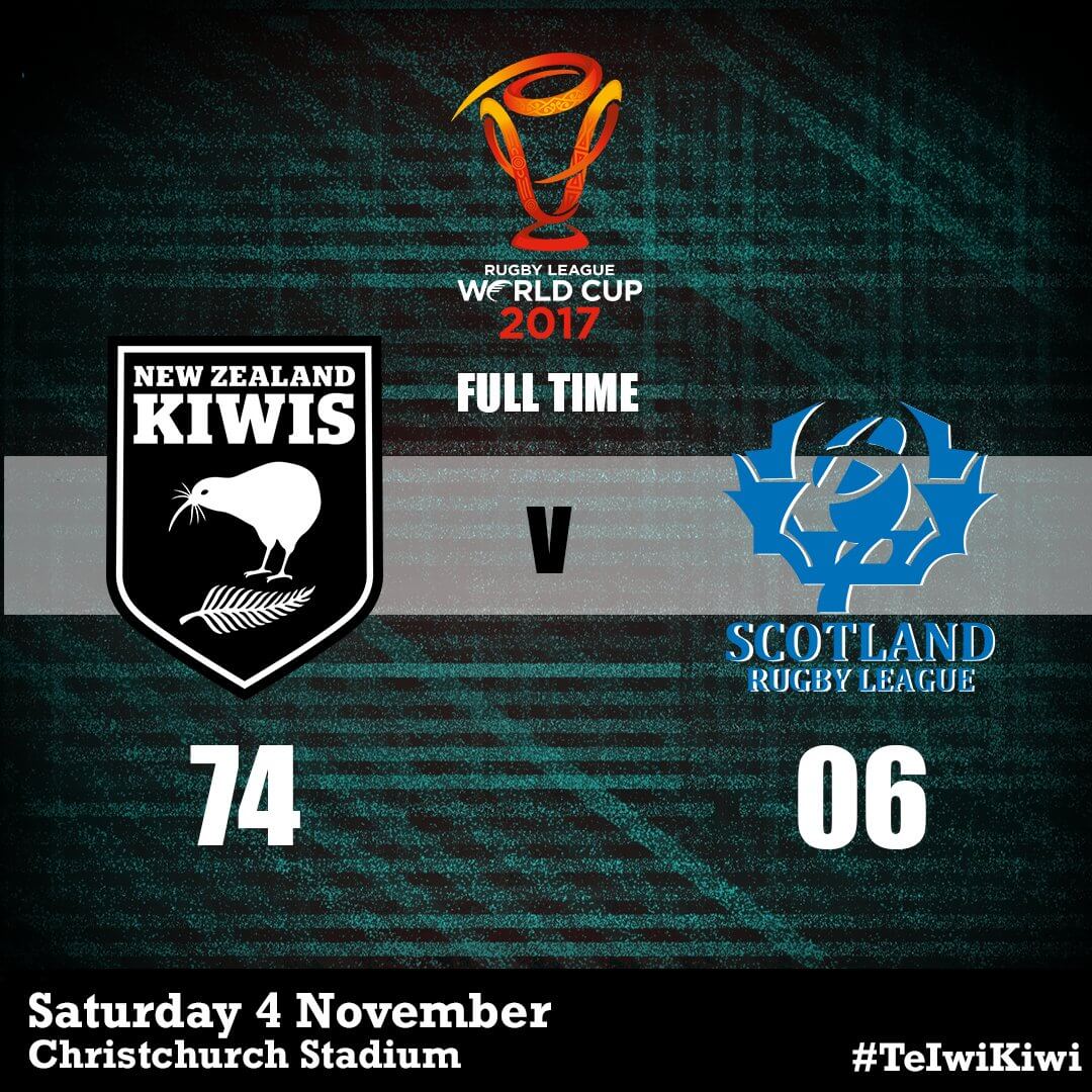 Kiwis vs Scotland score