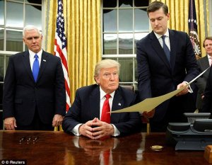 Rob Porter and Donald Trump