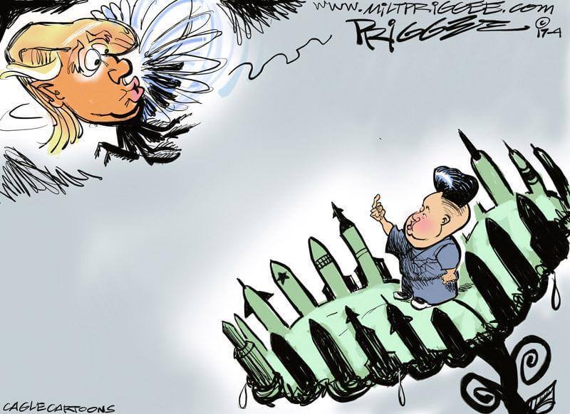North Korea feels safe cartoon