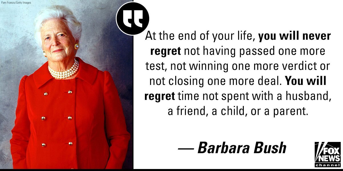 Barbara Bush quote.