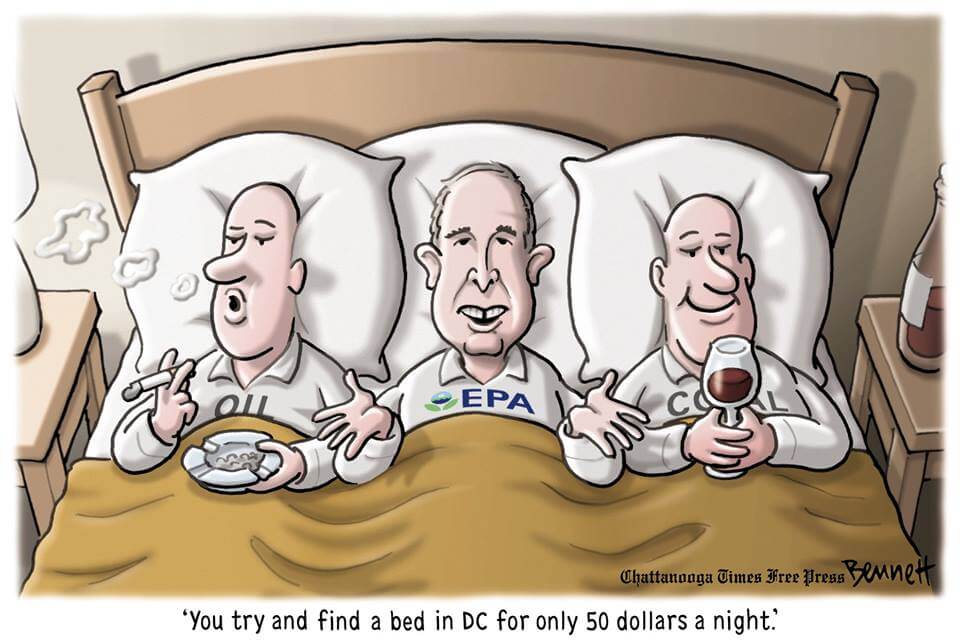 Pruitt $50/night DC bed cartoon