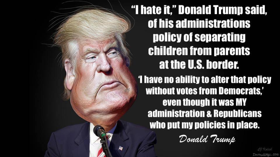 Cartoon: Trump on policy re children