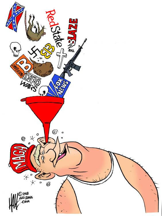 Trump supporter cartoon