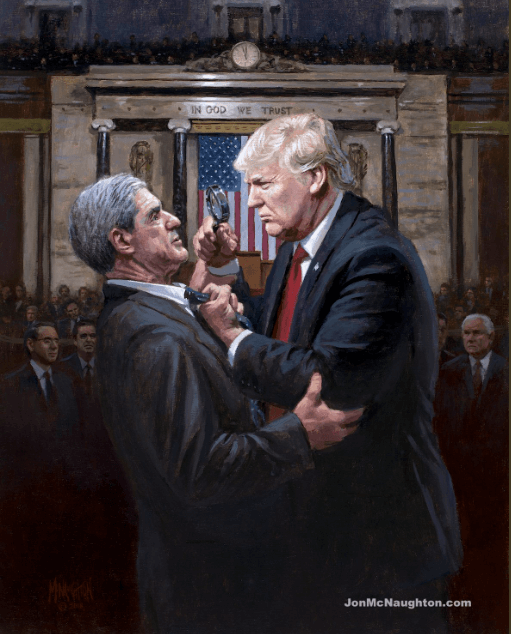 Anti Mueller Report artwork by Trump supporter