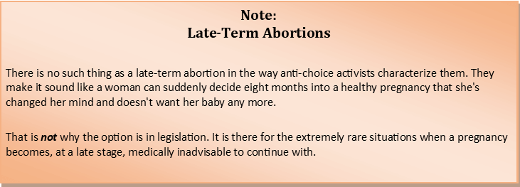 A note on late-term abortions